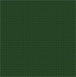 Brixies Plus Plaque de base pour construction vert foncé 25,5 x 25,5 cm