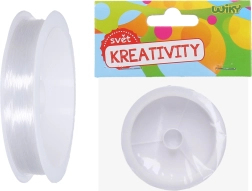 Fil nylon transparent pour perles 0,3 mm, 55 m