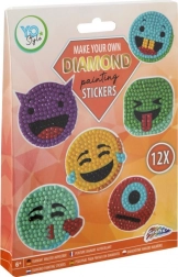 Autocollants diamantés fruits GRAFIX, lot de 12 pcs