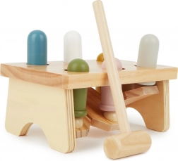 Bieco banc à marteler en bois avec marteau