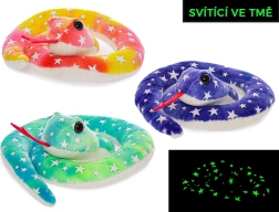 Serpent en peluche avec éléments lumineux 18 cm