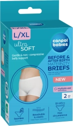 Canpol babies culotte de maternité et post-partum 2-en-1 L/XL – 2 pièces