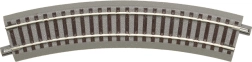 Roco geoLINE rail courbe R2 avec ballast intégré