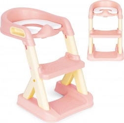Réducteur de toilette pour enfants avec marchepied rose ECOTOYS