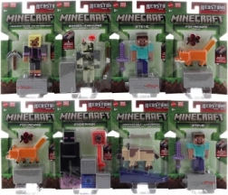 figurine articulée Minecraft 8 cm avec pièce de portail