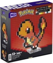 Kit de construction MEGA Pokémon pixel art Charmander 15 cm (349 pièces)