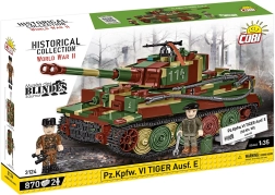 Jeu de construction COBI Pz.Kpfw. VI Tiger Ausf. E – char à l’échelle 1:35, 870 pièces