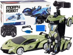 Voiture robotique de transformation R/C 1:10 Contrôle par gestes Vert