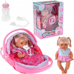 Poupée interactive avec porte-bébé 28 cm