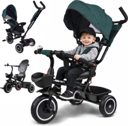 Tricycle pour enfant 3‑en‑1 avec auvent TINY BIKE – Bleu