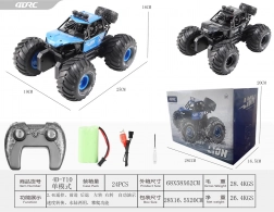 Voiture tout-terrain RC LION 4x4, bleue