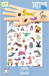 Tatouages temporaires mignonnes créatures DJECO