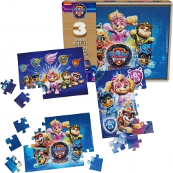 Puzzle en bois PAW PATROL The Mighty Movie – lot de 3