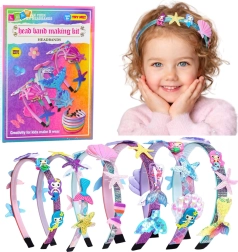 Kit créatif DIY pour fabriquer des serre‑têtes – sirène et coquillages
