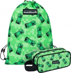 Ensemble scolaire MINECRAFT Creeper – trousse et sac pour chaussures