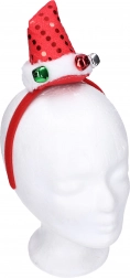 Serre-tête de carnaval avec mini chapeau et grelots