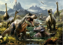 Educa Puzzle Dinosaures Féroces 1000 Pièces