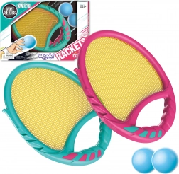 Woopie jeu Catch Ball - 2 raquettes et 2 balles