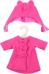 Manteau rose avec bonnet pour poupée 38 cm BIGJIGS TOYS