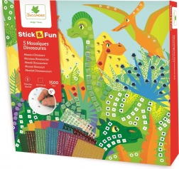 Stick & Fun - Mozaïque du Monde des Dinosaures