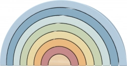 Arc-en-ciel pastel en bois TOOKY TOY – jeu de construction Montessori
