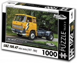 Puzzle Voitures rétro Truck LIAZ 100.47 tracteur de semi-remorques (1977–1984) – 1000 pièces