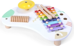 Table musicale en bois avec cymbales et xylophone pour enfants 18+ mois ECOTOYS