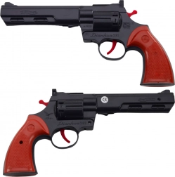 Revolver à amorces – accessoire de pistolet pour enfants noir avec son de tir
