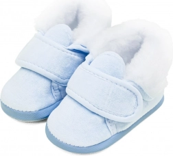Chaussons d’hiver pour bébé New Baby bleus 3–6 mois