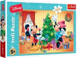 Puzzle TREFL Mickey et Minnie Noël 100 pièces