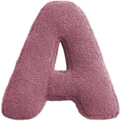 Mealini lettre en peluche A rose - 1 pièce