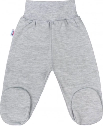 Pantalon bébé à pieds New Baby Classic II gris