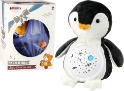Ourson en peluche pour dormir Sons lumineux Modes nuit et jour Pingouin