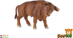 Figurine en plastique de taureau jersiais 14 cm