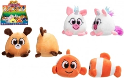 Peluches rondes 10 × 8 cm, assortiment d’animaux