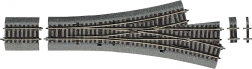 Aiguillage triple asymétrique Roco Line avec ballast
