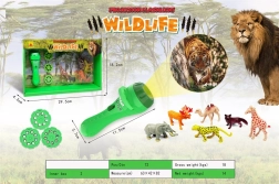 Projecteur safari avec des petits animaux