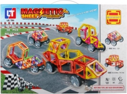 Jeu de construction magnétique pour enfants - 58 pièces