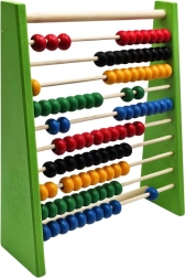 Abacus en bois vert 15,5 × 20 cm