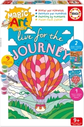 Educa peinture par numéros – bateau et montgolfière