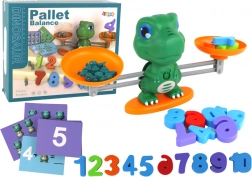 jeu éducatif dinosaure – balance et apprentissage des mathématiques