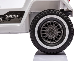 Voiture électrique pour enfants Mountain Off-Road blanche