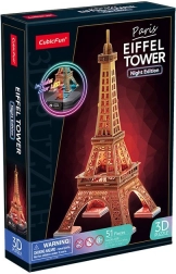 Puzzle 3D LED Édition de nuit: Tour Eiffel