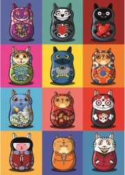 Puzzle Magnolia Catryoshky 1000 pièces