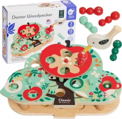 classic world jeu d’adresse magnétique attrape le petit ver, 16 pièces