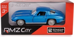Modèle métallique RMZ City Chevrolet Corvette Stingray Split Window 1963 1:35 bleu