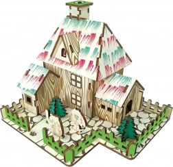 Puzzle 3D en bois Cabane de sorcière WOODCRAFT