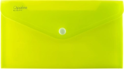 Pochette à pression DL Opaline vert citron (lot de 5 pièces)