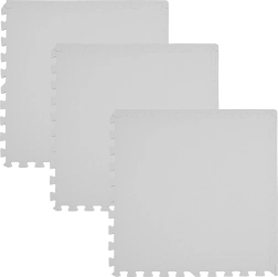Tapis puzzle de sol en mousse Humbi 180 × 60 cm gris - 3 pièces