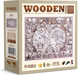 Puzzle en bois WOODEN CITY Carte de l’Âge des découvertes 505 pièces